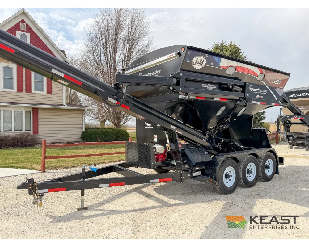 J&M LC390 Bulk Seed Tender 390 Cu Ft Capacity Intercomp Scales Seed Tenders