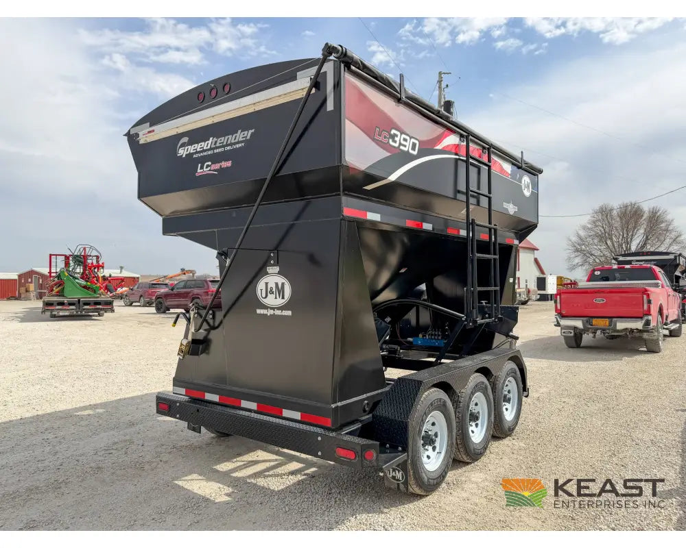 J&M LC390 Bulk Seed Tender 390 Cu Ft Capacity Intercomp Scales Seed Tenders