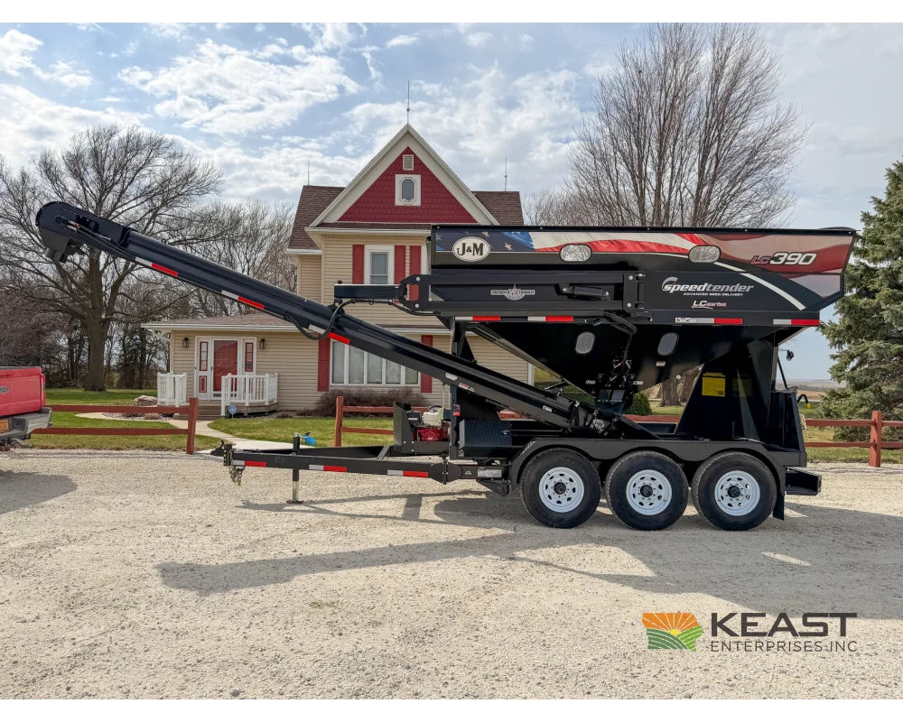 J&M LC390 Bulk Seed Tender 390 Cu Ft Capacity Intercomp Scales Seed Tenders