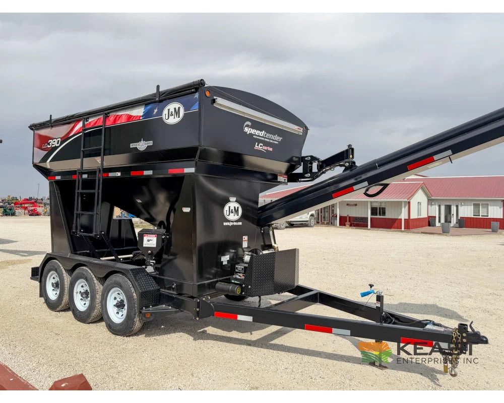 J&M LC390 Bulk Seed Tender 390 Cu Ft Capacity Intercomp Scales Seed Tenders