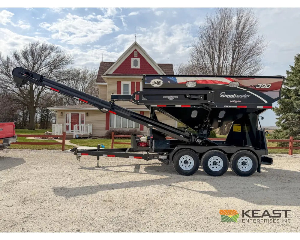 J&M LC390 Bulk Seed Tender 390 Cu Ft Capacity Intercomp Scales Seed Tenders