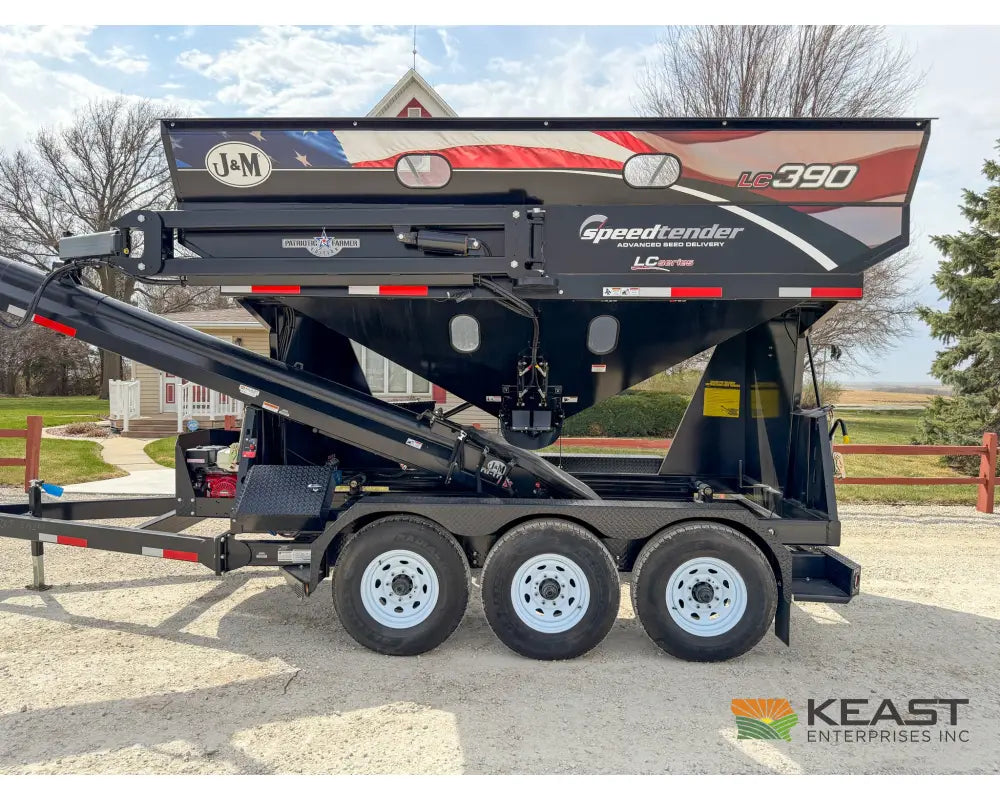 J&M LC390 Bulk Seed Tender 390 Cu Ft Capacity Intercomp Scales Seed Tenders