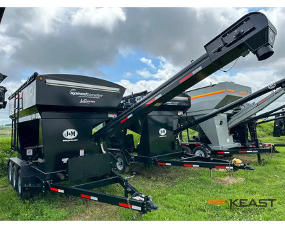 J&M LC390 Bulk Seed Tender - 390 Cu Ft Capacity Intercomp Scales Talc Kit Seed Tenders