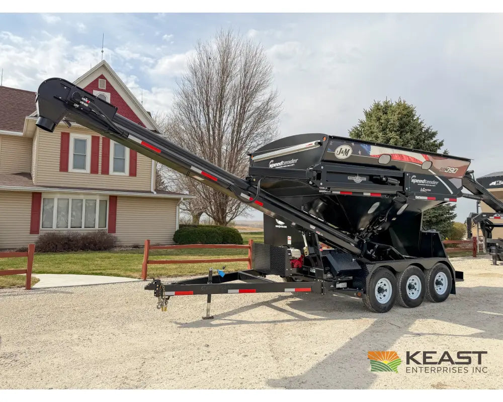J&M LC390 Bulk Seed Tender 390 Cu Ft Capacity Intercomp Scales Seed Tenders