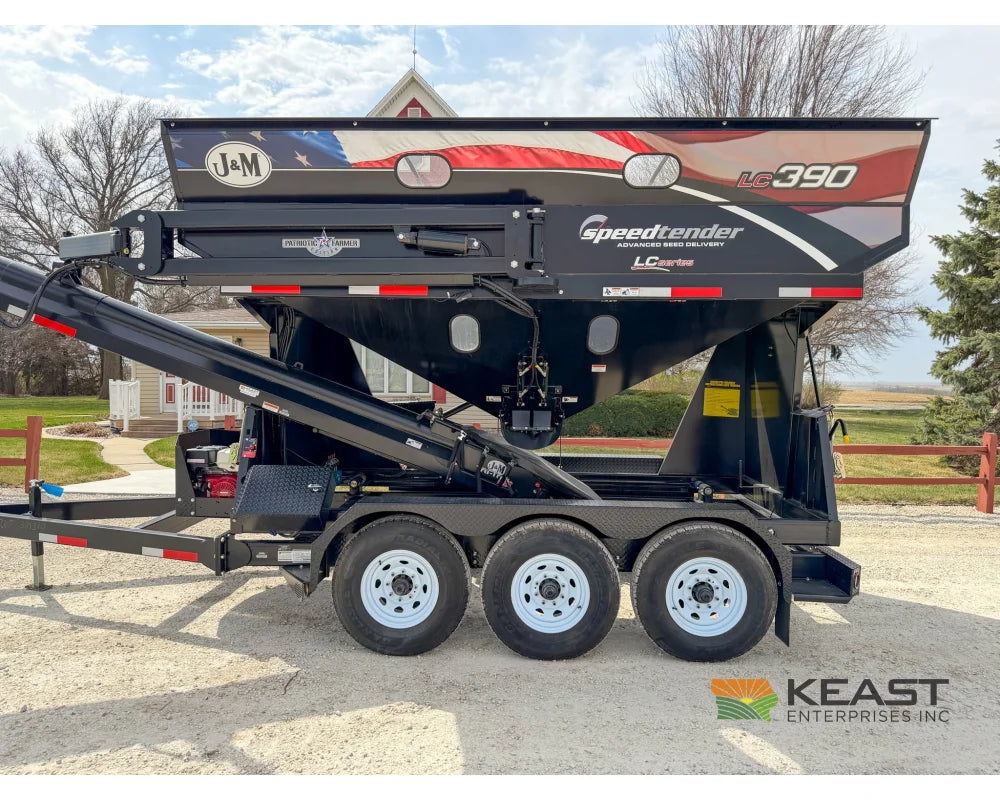 J&M LC390 Bulk Seed Tender 390 Cu Ft Capacity Intercomp Scales Seed Tenders