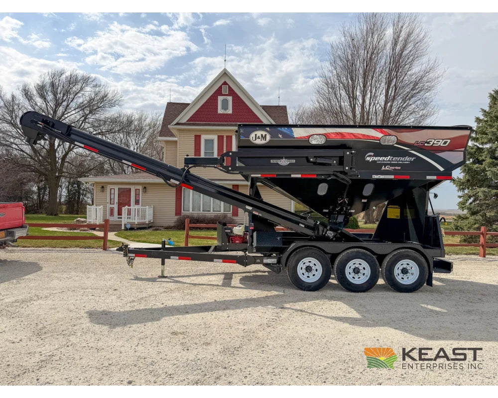 J&M LC390 Bulk Seed Tender 390 Cu Ft Capacity Intercomp Scales Seed Tenders
