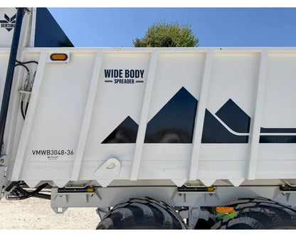 JBS VMWB 3048 Wide Body Manure Spreader 1100 Cu Ft Heaped Capacity Vertical Beaters - Manure Spreaders