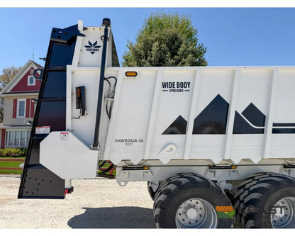 JBS VMWB 3048 Wide Body Manure Spreader 1100 Cu Ft Heaped Capacity Vertical Beaters - Manure Spreaders