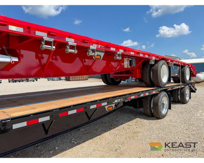 Jet 53’ Drop Deck Trailer 37’ Lower Deck Spread Axle 5’ Beavertail - Drop Deck Trailers