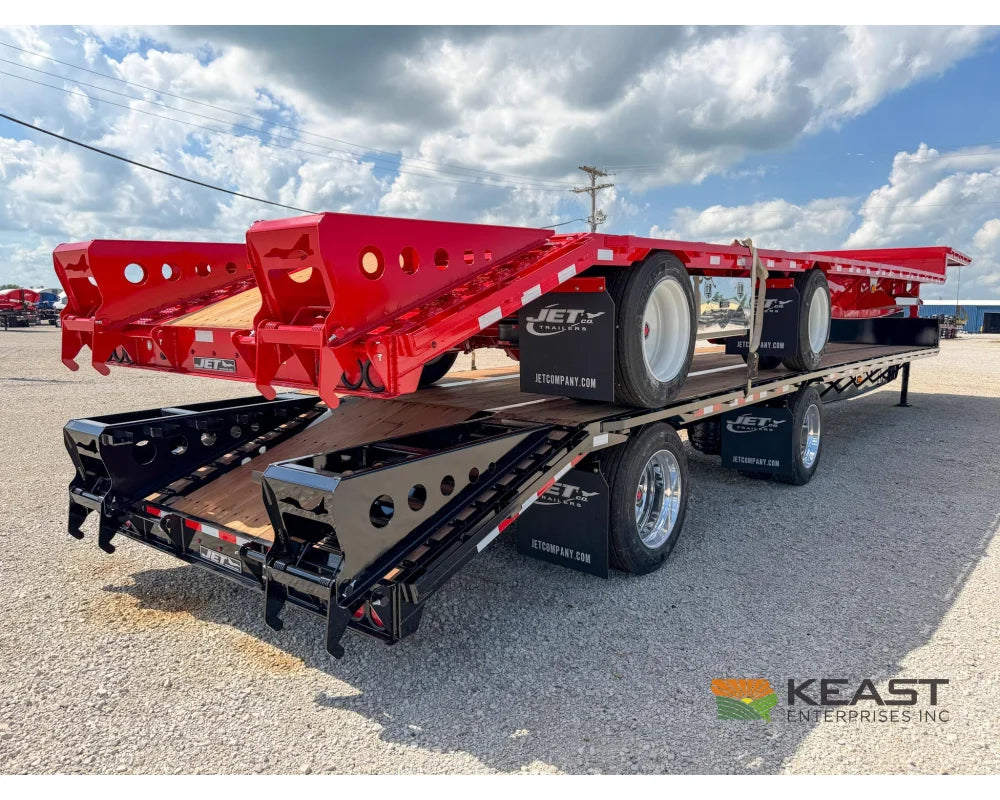 Jet 53’ Drop Deck Trailer 37’ Lower Deck Spread Axle 5’ Beavertail - Drop Deck Trailers