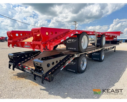 Jet 53’ Drop Deck Trailer 37’ Lower Deck Spread Axle 5’ Beavertail - Drop Deck Trailers
