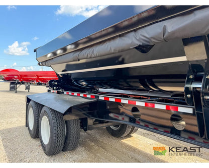 Jet Side Dump Trailer 34’ Tub Tandem Axle Air Ride Electric Tarp - Side Dump Trailers