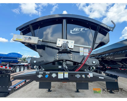 Jet Side Dump Trailer 34’ Tub Tandem Axle Air Ride Electric Tarp - Side Dump Trailers