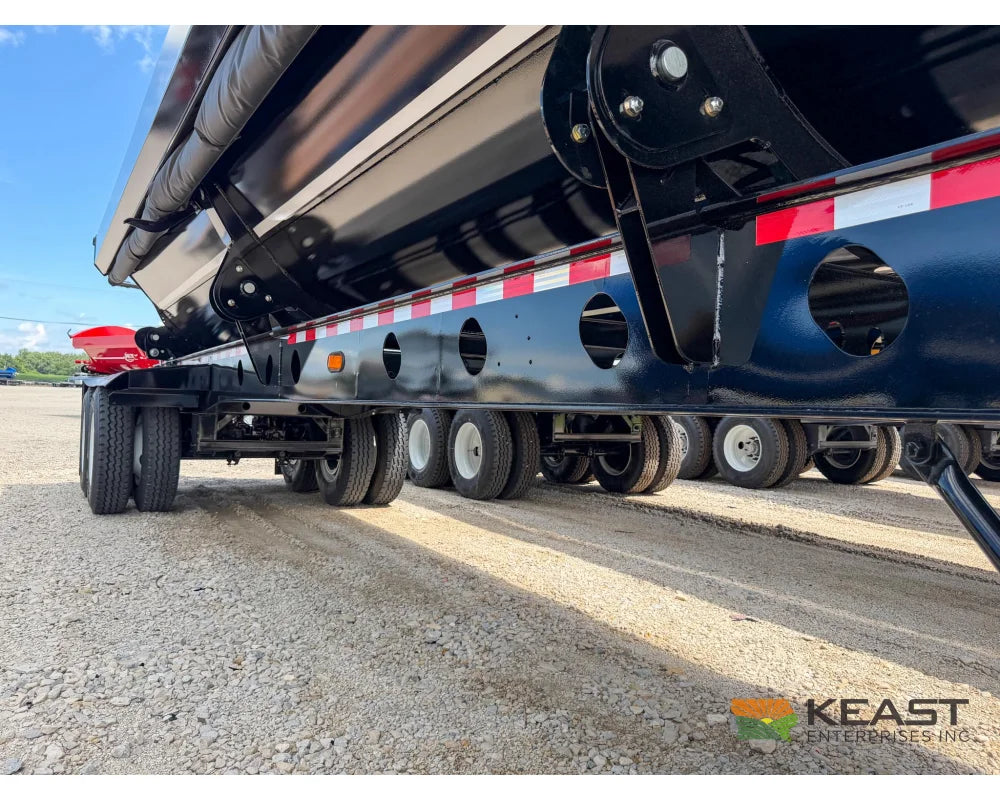 Jet Side Dump Trailer 34’ Tub Tandem Axle Air Ride Electric Tarp - Side Dump Trailers