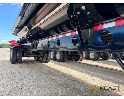 Jet Side Dump Trailer 34’ Tub Tandem Axle Air Ride Electric Tarp - Side Dump Trailers