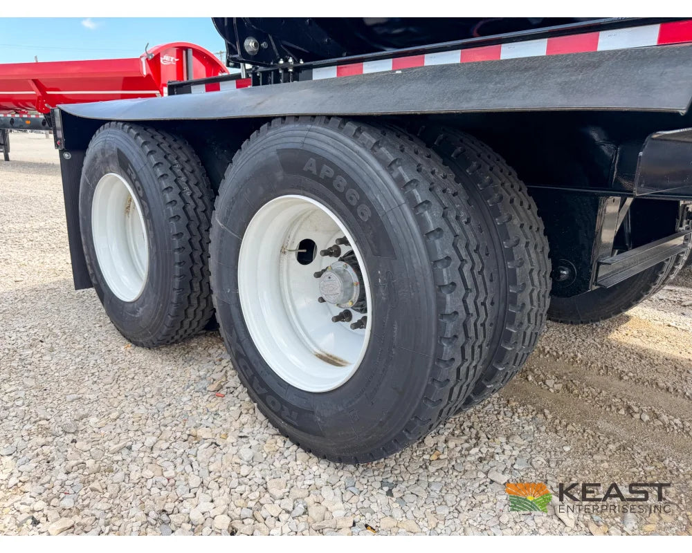 Jet Side Dump Trailer 34’ Tub Tandem Axle Air Ride Electric Tarp - Side Dump Trailers