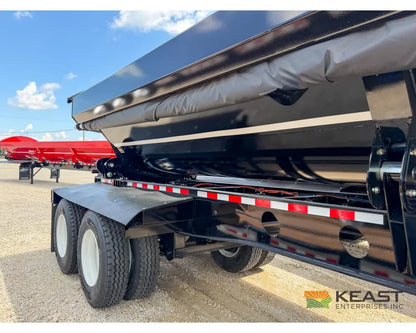 Jet Side Dump Trailer 34’ Tub Tandem Axle Air Ride Electric Tarp - Side Dump Trailers