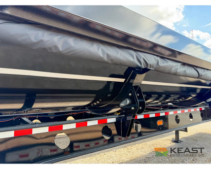 Jet Side Dump Trailer 34’ Tub Tandem Axle Air Ride Electric Tarp - Side Dump Trailers