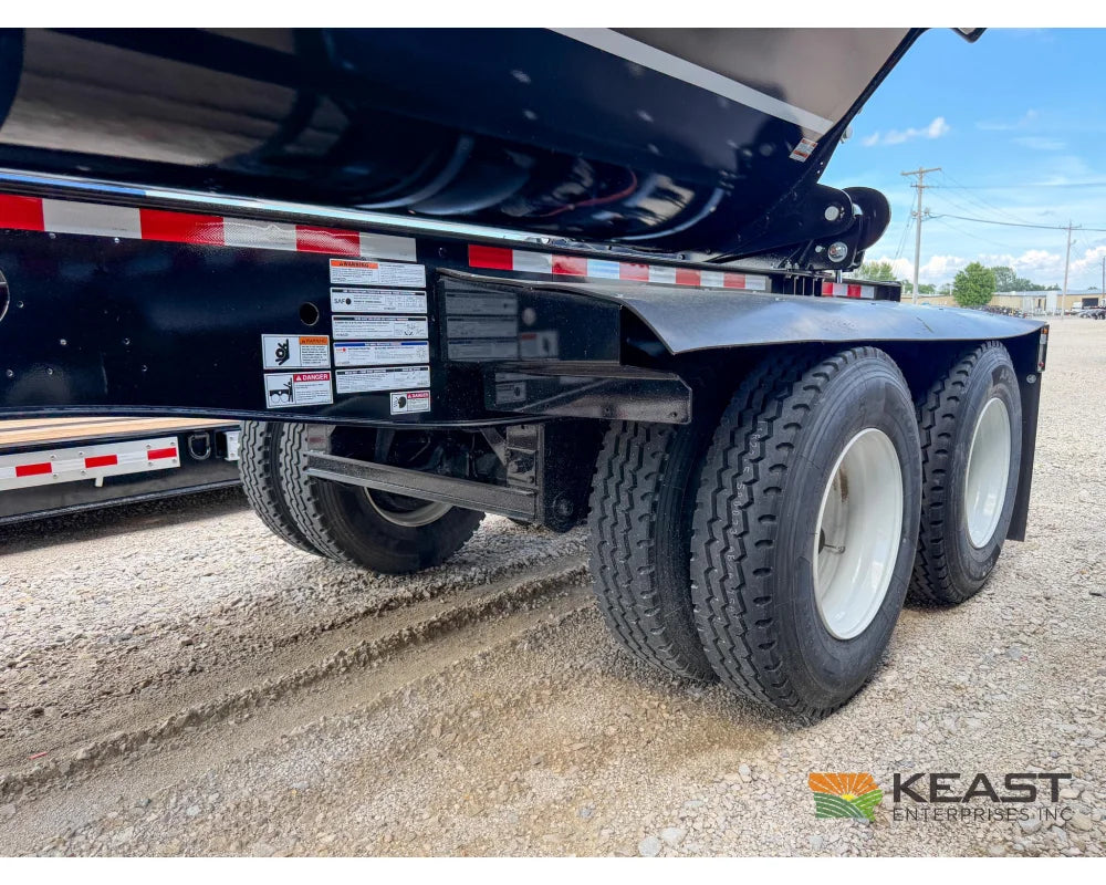Jet Side Dump Trailer 34’ Tub Tandem Axle Air Ride Electric Tarp - Side Dump Trailers