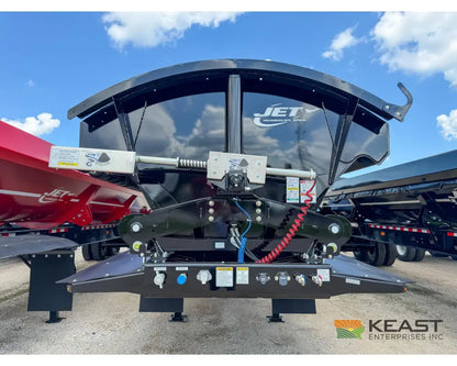 Jet Side Dump Trailer 36’ Tub Triple Axle Air Ride Electric Tarp - Side Dump Trailers