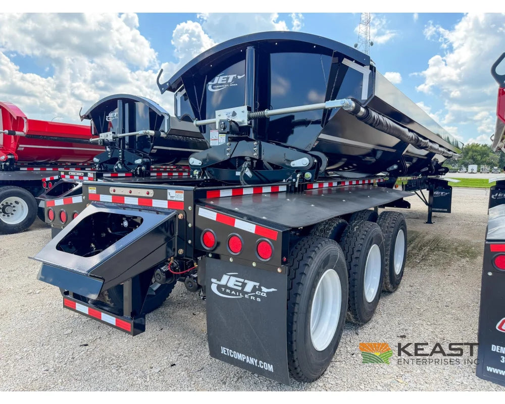 Jet Side Dump Trailer 36’ Tub Triple Axle Air Ride Electric Tarp - Side Dump Trailers