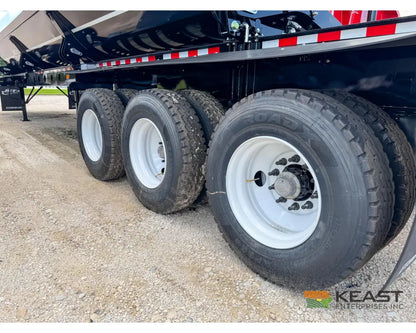 Jet Side Dump Trailer 36’ Tub Triple Axle Air Ride Electric Tarp - Side Dump Trailers