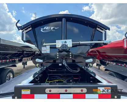 Jet Side Dump Trailer 36’ Tub Triple Axle Air Ride Electric Tarp - Side Dump Trailers
