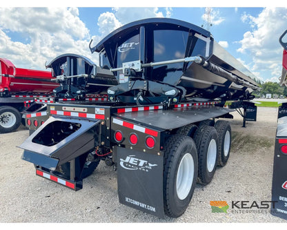 Jet Side Dump Trailer 36’ Tub Triple Axle Air Ride Electric Tarp - Side Dump Trailers
