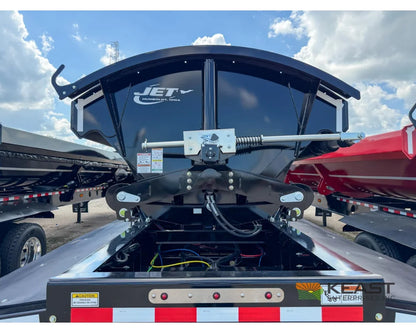 Jet Side Dump Trailer 36’ Tub Triple Axle Air Ride Electric Tarp - Side Dump Trailers