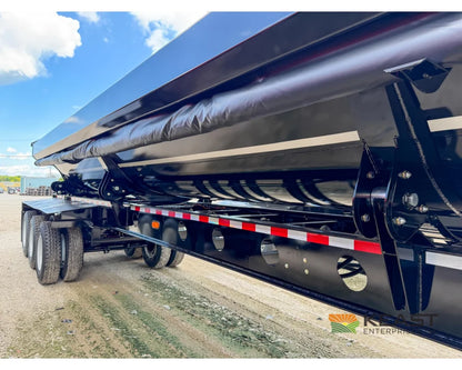 Jet Side Dump Trailer 36’ Tub Triple Axle Air Ride Electric Tarp - Side Dump Trailers