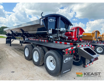 Jet Side Dump Trailer 36’ Tub Triple Axle Air Ride Electric Tarp - Side Dump Trailers