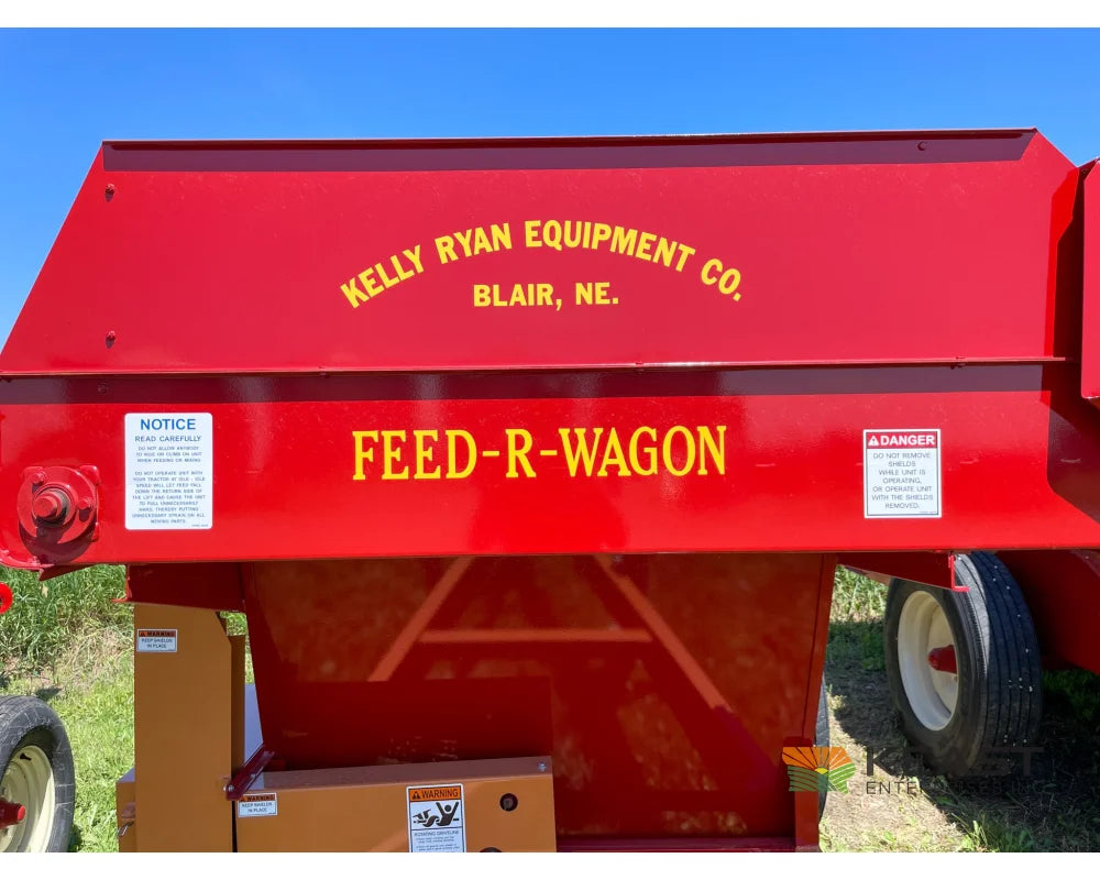 Kelly Ryan 4x10 Feed Wagon - 115 Bushel Capacity 48’’ Discharge Height Fuel Trailers