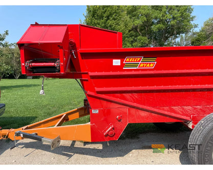 Kelly Ryan 5x12 Feed Wagon - 190 Bushel Capacity 48’’ Discharge Height Leaf Springs Fuel Trailers