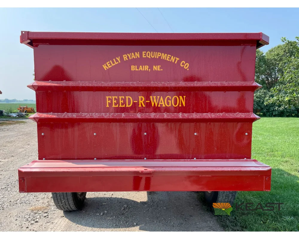 Kelly Ryan 5x12 Feed Wagon - 190 Bushel Capacity 48’’ Discharge Height Leaf Springs Fuel Trailers