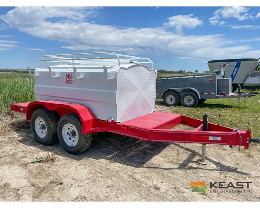 MAS Trailers 990 Gallon Fuel Trailer Front and Rear Decks Spring Tank Holders Fuel Trailers
