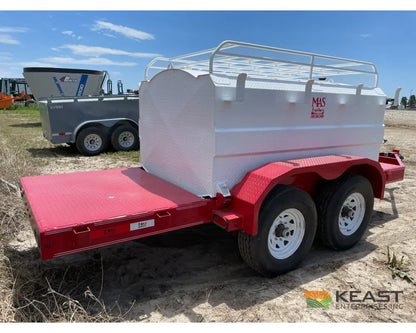 MAS Trailers 990 Gallon Fuel Trailer Front and Rear Decks Spring Tank Holders Fuel Trailers