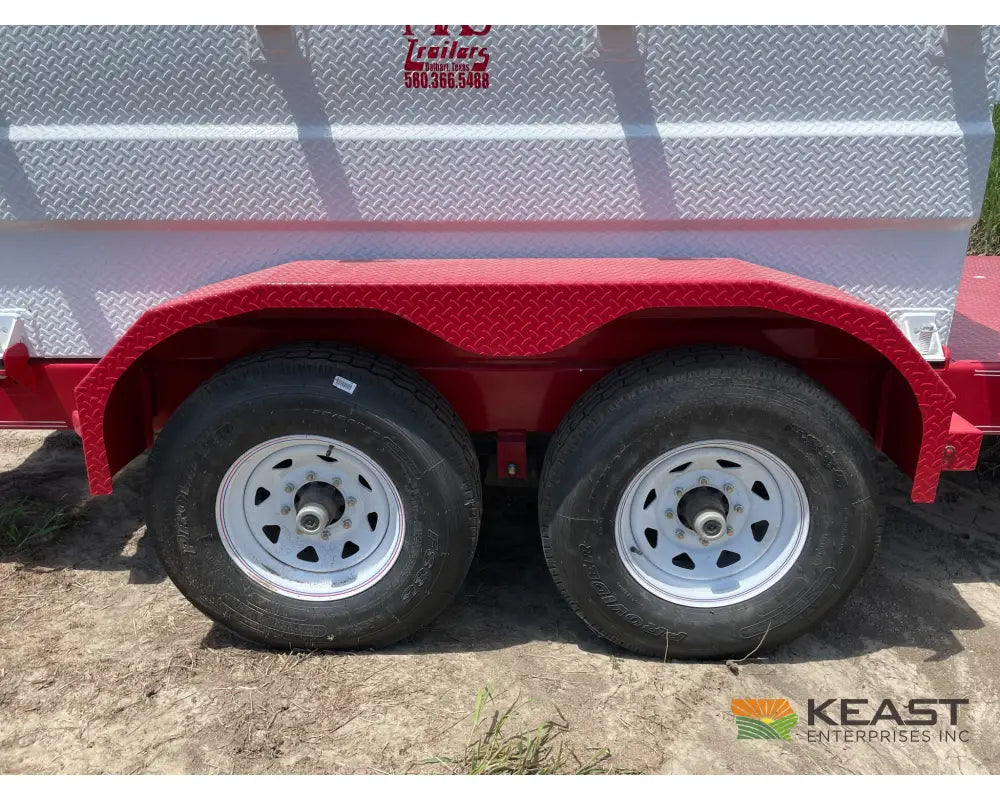 MAS Trailers 990 Gallon Fuel Trailer Front and Rear Decks Spring Tank Holders Fuel Trailers