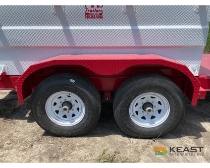 MAS Trailers 990 Gallon Fuel Trailer Front and Rear Decks Spring Tank Holders Fuel Trailers