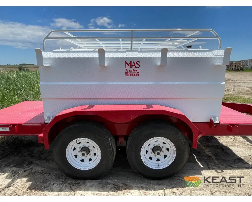MAS Trailers 990 Gallon Fuel Trailer Front and Rear Decks Spring Tank Holders Fuel Trailers