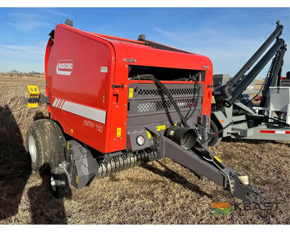 Maschio Entry 150 Round Baler - Fixed Chamber 72’’ Wide Pickup Automatic Oiler Round Balers
