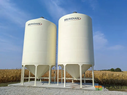 Meridian 1620 Smoothwall Grain Bin - 16’ Diameter 4118 Bushel Capacity Powder Coated Smoothwall Bins