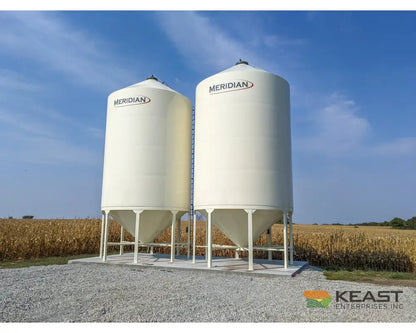 Meridian 1620 Smoothwall Grain Bin - 16’ Diameter 4118 Bushel Capacity Powder Coated Smoothwall Bins