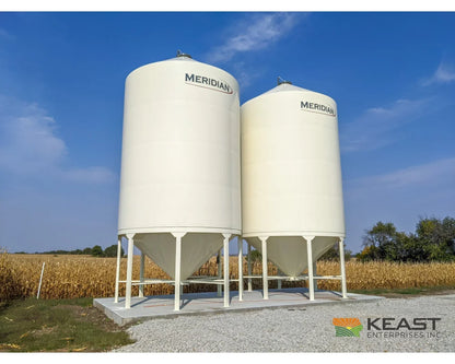 Meridian 1620 Smoothwall Grain Bin - 16’ Diameter 4118 Bushel Capacity Powder Coated Smoothwall Bins
