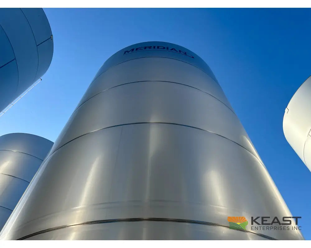 Meridian 1235 Stainless Steel Tank - 29,760 Gallon Capacity Ideal for Liquid Fertilizer and Chemicals Smoothwall Bins