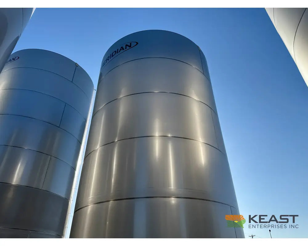 Meridian 1235 Stainless Steel Tank - 29,760 Gallon Capacity Ideal for Liquid Fertilizer and Chemicals Smoothwall Bins