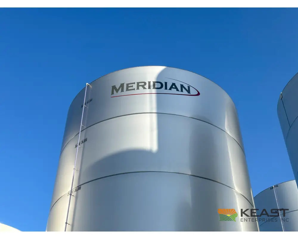Meridian 1235 Stainless Steel Tank - 29,760 Gallon Capacity Ideal for Liquid Fertilizer and Chemicals Smoothwall Bins