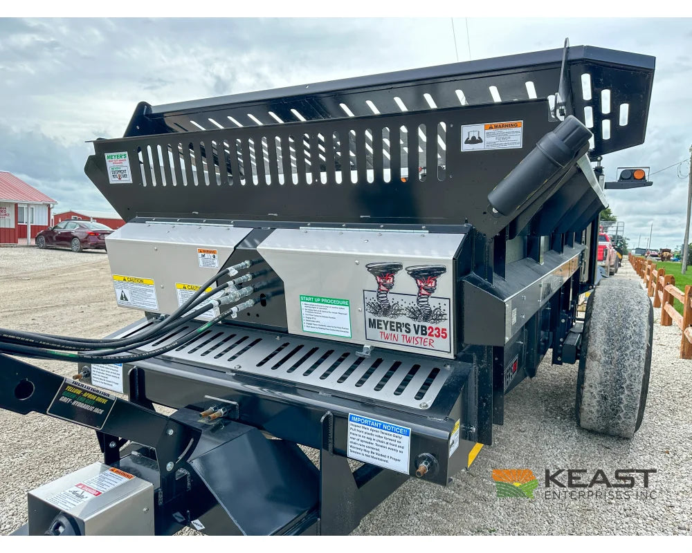 Meyers VB235 Manure Spreader - 235 Cu Ft Capacity Struck Poly Box Manure Spreaders