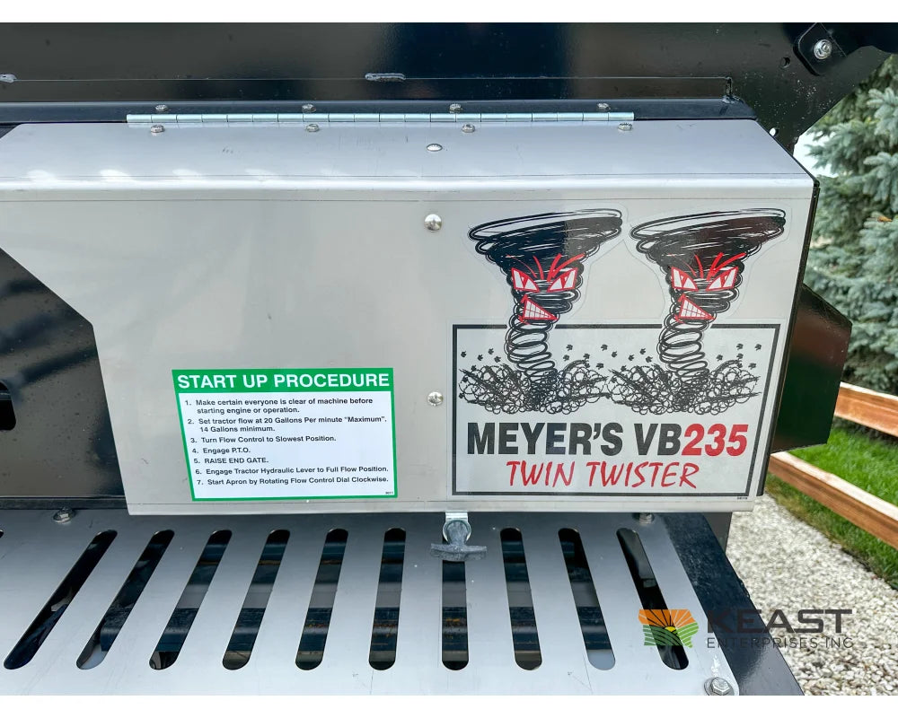 Meyers VB235 Manure Spreader - 235 Cu Ft Capacity Struck Poly Box Manure Spreaders
