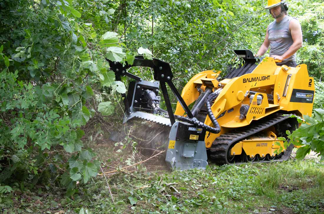 Baumalight MS530M Mini Skid Steer Mulcher, 42″ Path Width, Hoses & Couplers Included