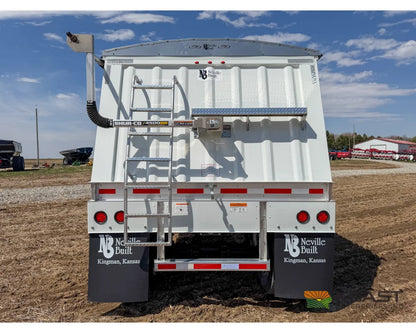 Neville 38.5’ Aluminum Hopper Bottom Grain Trailer Electric Tarp - Grain Trailers
